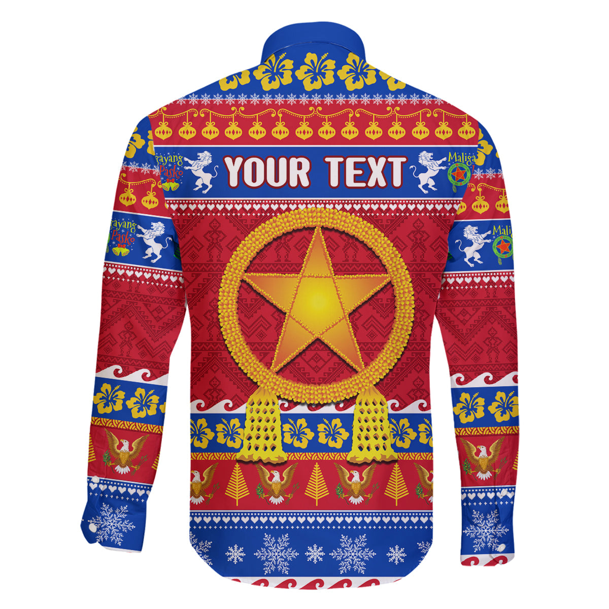 Custom Philippines Christmas Family Matching Puletasi Dress and Hawaiian Shirt Filipino Parol Maligayang Pasko LT14 - Polynesian Pride