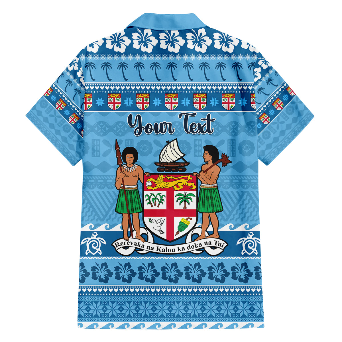 Custom Fiji Christmas Family Matching Off Shoulder Long Sleeve Dress and Hawaiian Shirt Fijian Tapa Marau na Kerisimasi LT14 - Polynesian Pride