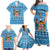 Custom Fiji Christmas Family Matching Off Shoulder Maxi Dress and Hawaiian Shirt Fijian Tapa Marau na Kerisimasi LT14 - Polynesian Pride