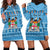 Custom Fiji Christmas Hoodie Dress Fijian Tapa Marau na Kerisimasi LT14 - Polynesian Pride