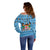 Custom Fiji Christmas Off Shoulder Sweater Fijian Tapa Marau na Kerisimasi LT14 - Polynesian Pride