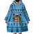 Custom Fiji Christmas Wearable Blanket Hoodie Fijian Tapa Marau na Kerisimasi LT14 - Polynesian Pride