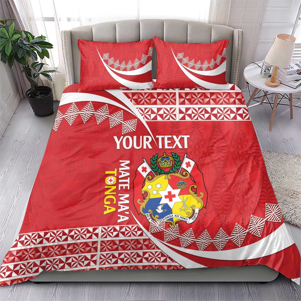 Custom Mate Maa Tonga Bedding Set 2024 Go Champions LT14 - Polynesian Pride