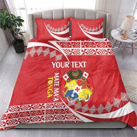 Custom Mate Maa Tonga Bedding Set 2024 Go Champions LT14 - Polynesian Pride