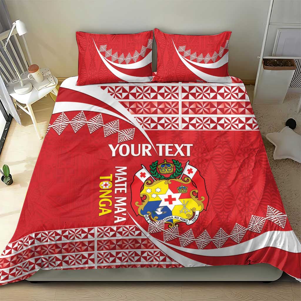Custom Mate Maa Tonga Bedding Set 2024 Go Champions LT14 - Polynesian Pride