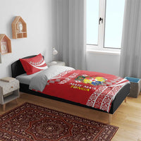 Custom Mate Maa Tonga Bedding Set 2024 Go Champions LT14 - Polynesian Pride