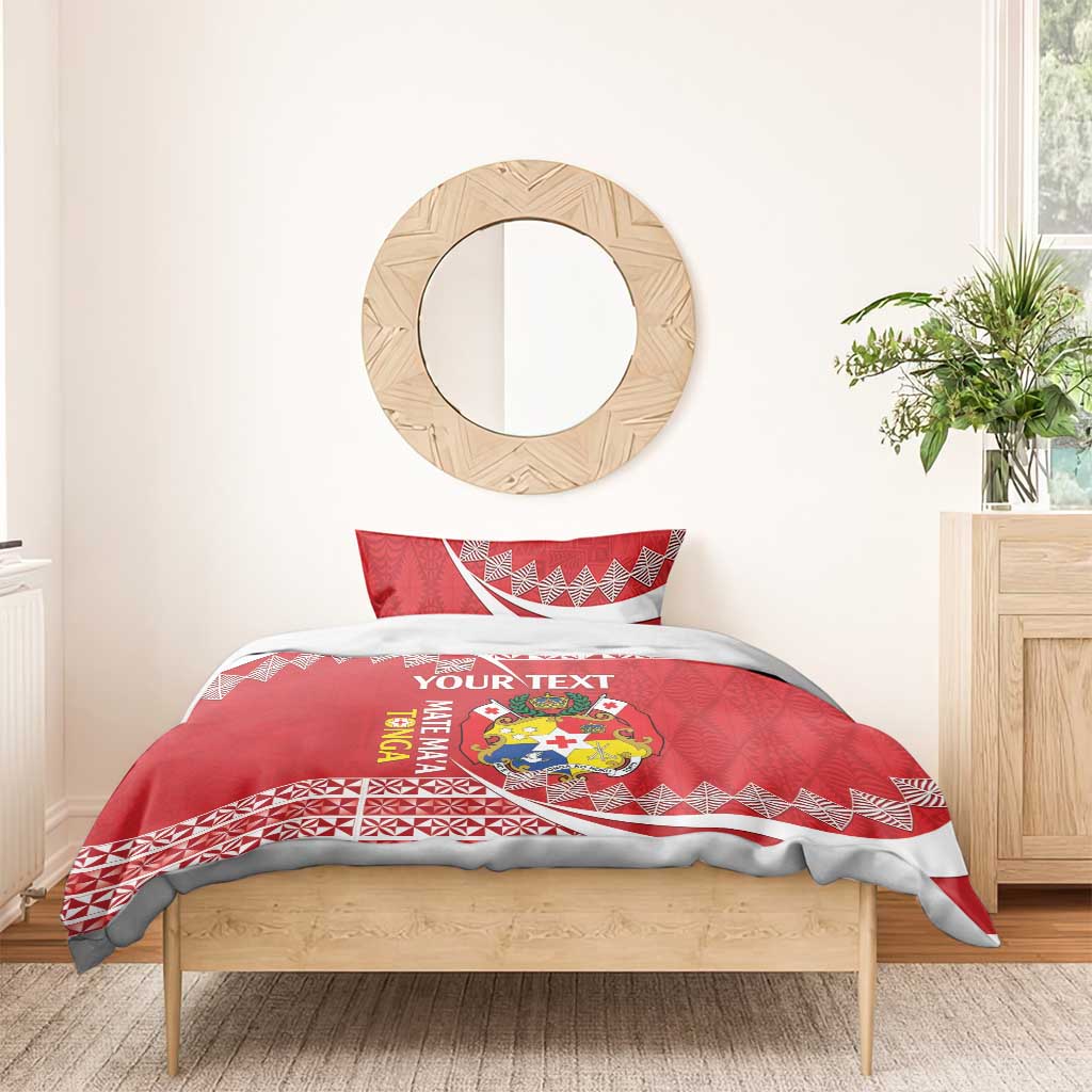 Custom Mate Maa Tonga Bedding Set 2024 Go Champions LT14 - Polynesian Pride