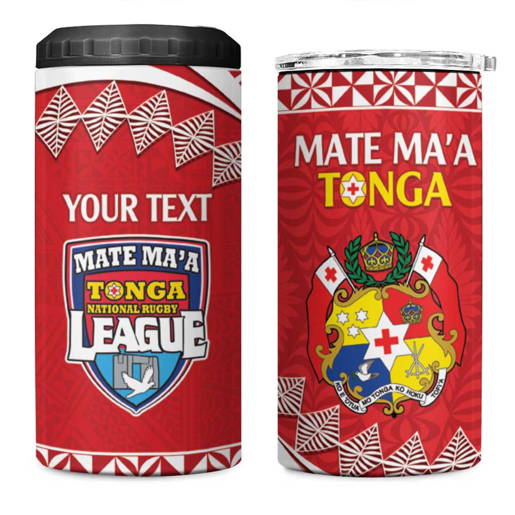 Custom Mate Maa Tonga 4 in 1 Can Cooler Tumbler 2024 Go Champions