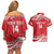 Custom Mate Maa Tonga Couples Matching Off Shoulder Short Dress and Hawaiian Shirt 2024 Go Champions