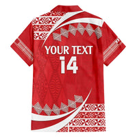 Custom Mate Maa Tonga Family Matching Off The Shoulder Long Sleeve Dress and Hawaiian Shirt 2024 Go Champions