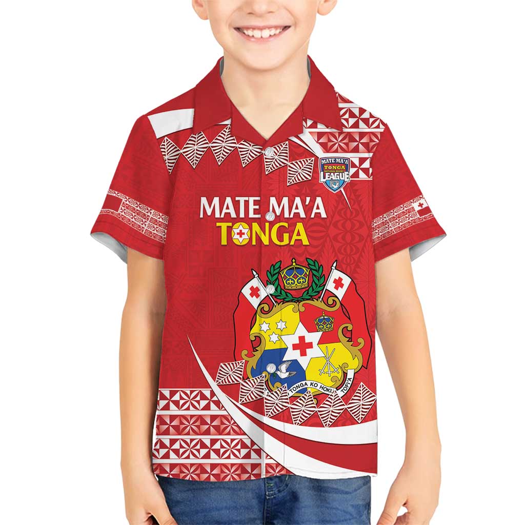 Custom Mate Maa Tonga Family Matching Puletasi and Hawaiian Shirt 2024 Go Champions