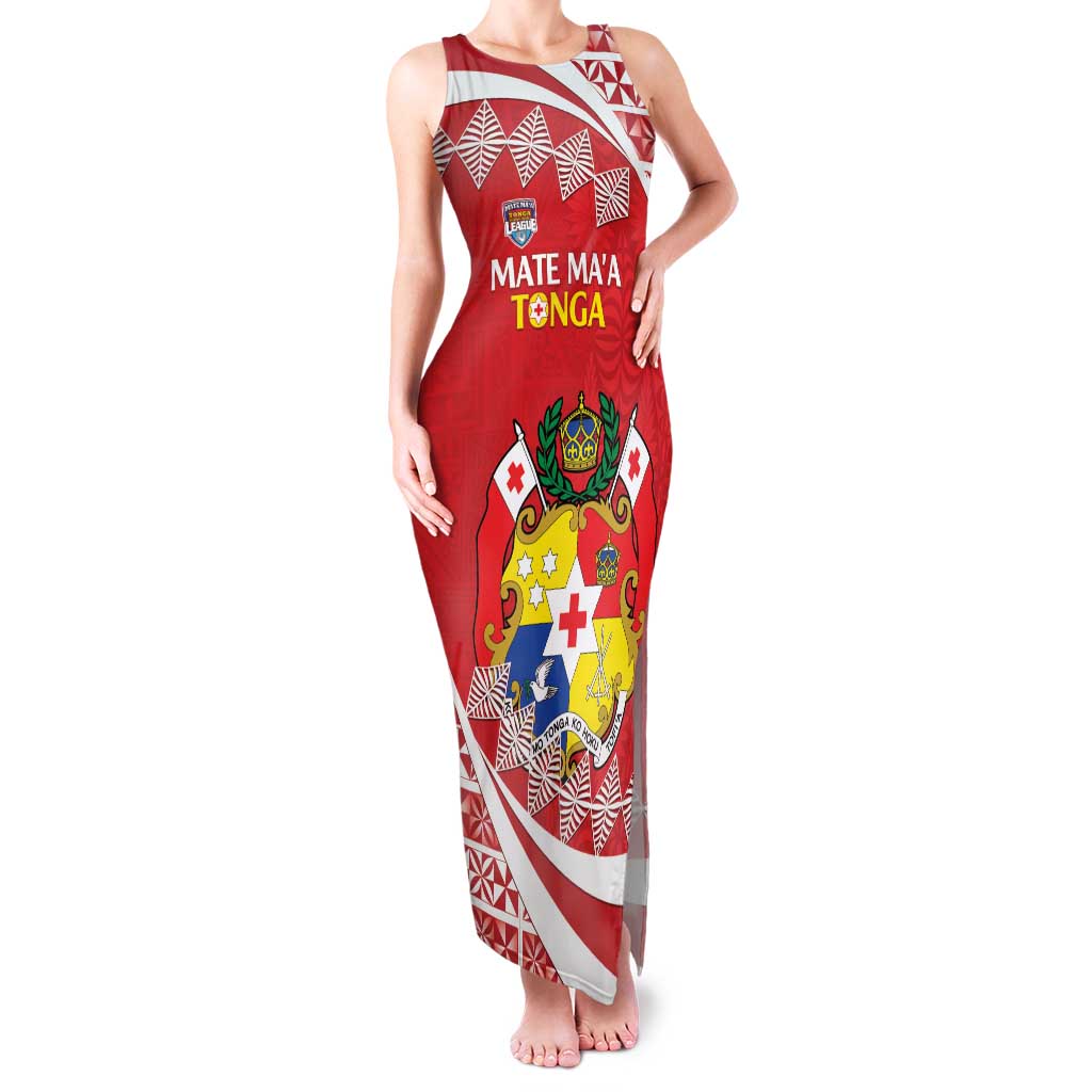 Custom Mate Maa Tonga Family Matching Tank Maxi Dress and Hawaiian Shirt 2024 Go Champions