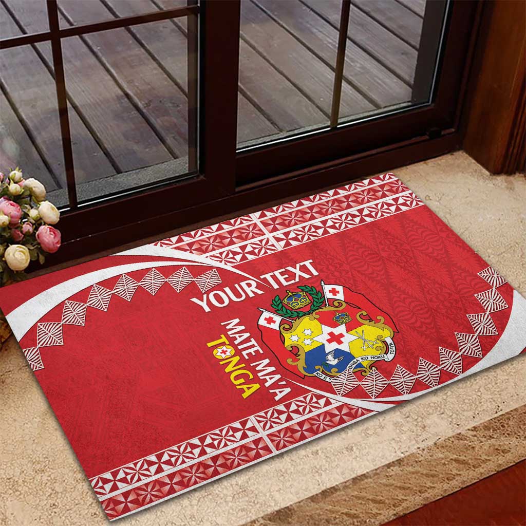 Custom Mate Maa Tonga Rubber Doormat 2024 Go Champions