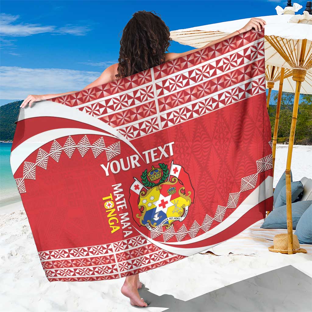 Custom Mate Maa Tonga Sarong 2024 Go Champions LT14 One Size 44 x 66 inches Red - Polynesian Pride