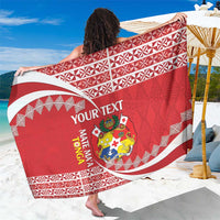 Custom Mate Maa Tonga Sarong 2024 Go Champions LT14 One Size 44 x 66 inches Red - Polynesian Pride