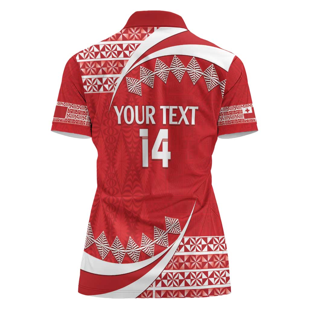 Custom Mate Maa Tonga Women Polo Shirt 2024 Go Champions LT14 - Polynesian Pride
