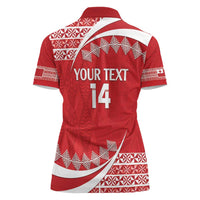 Custom Mate Maa Tonga Women Polo Shirt 2024 Go Champions LT14 - Polynesian Pride