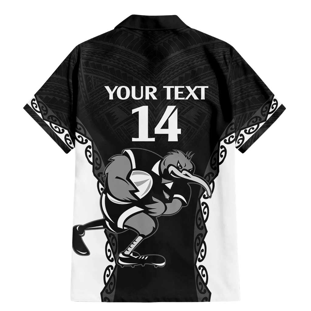 Aotearoa Rugby Custom Family Matching Mermaid Dress and Hawaiian Shirt Maori Kiwi - Mascot Style