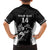 Aotearoa Rugby Custom Family Matching Off The Shoulder Long Sleeve Dress and Hawaiian Shirt Maori Kiwi - Mascot Style