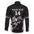 Aotearoa Rugby Custom Family Matching Off The Shoulder Long Sleeve Dress and Hawaiian Shirt Maori Kiwi - Mascot Style