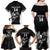 Aotearoa Rugby Custom Family Matching Off Shoulder Maxi Dress and Hawaiian Shirt Maori Kiwi - Mascot Style