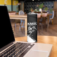 Custom Aotearoa Rugby Skinny Tumbler Maori Kiwi - Mascot Style LT14 - Polynesian Pride