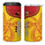 Custom Papua New Guinea Rugby 4 in 1 Can Cooler Tumbler Go Kumuls PNG - Polynesian Pattern