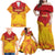 Papua New Guinea Rugby Custom Family Matching Off Shoulder Maxi Dress and Hawaiian Shirt Go Kumuls PNG - Polynesian Pattern