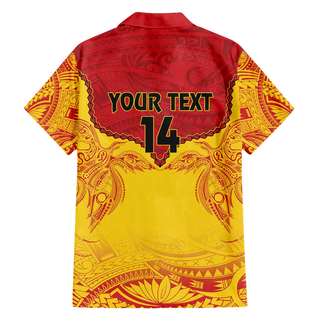 Papua New Guinea Rugby Custom Family Matching Puletasi and Hawaiian Shirt Go Kumuls PNG - Polynesian Pattern