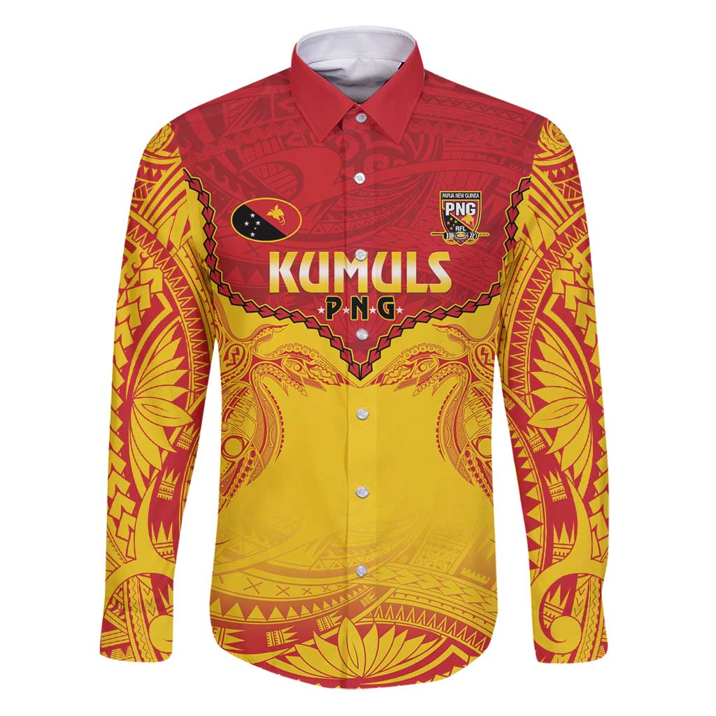 Papua New Guinea Rugby Custom Family Matching Puletasi and Hawaiian Shirt Go Kumuls PNG - Polynesian Pattern