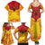 Papua New Guinea Rugby Custom Family Matching Summer Maxi Dress and Hawaiian Shirt Go Kumuls PNG - Polynesian Pattern