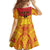 Papua New Guinea Rugby Custom Kid Short Sleeve Dress Go Kumuls PNG - Polynesian Pattern