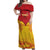 Papua New Guinea Rugby Custom Off Shoulder Maxi Dress Go Kumuls PNG - Polynesian Pattern