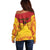 Papua New Guinea Rugby Custom Off Shoulder Sweater Go Kumuls PNG - Polynesian Pattern