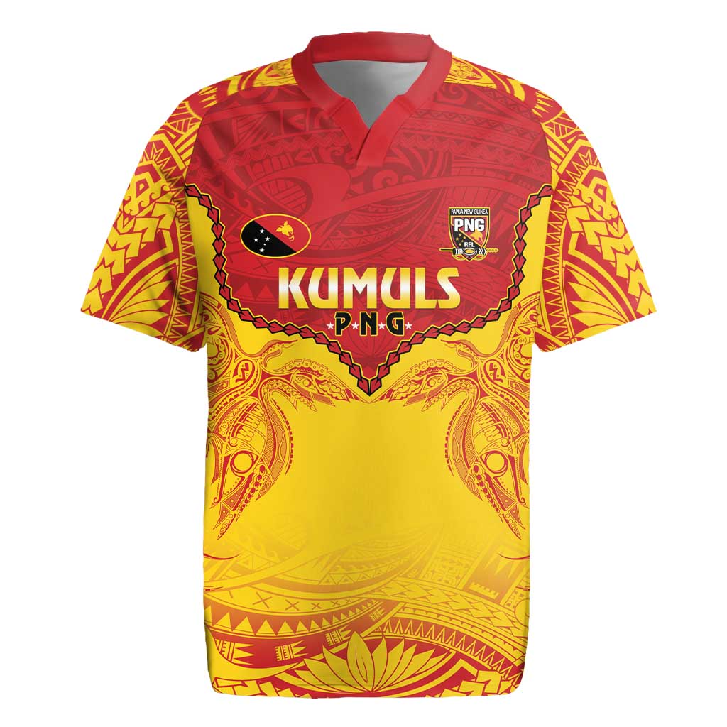 Papua New Guinea Rugby Custom Rugby Jersey Go Kumuls PNG - Polynesian Pattern