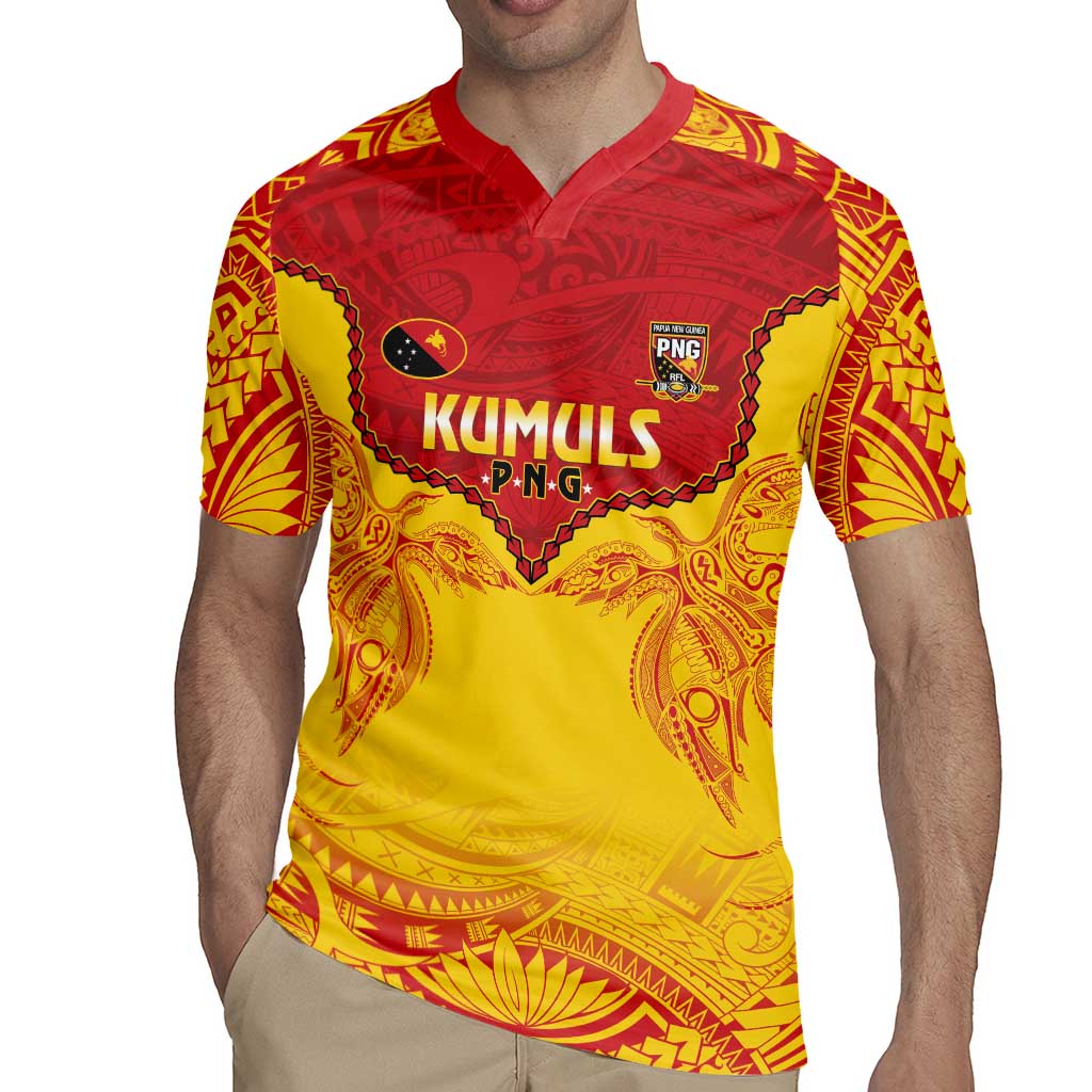 Papua New Guinea Rugby Custom Rugby Jersey Go Kumuls PNG - Polynesian Pattern