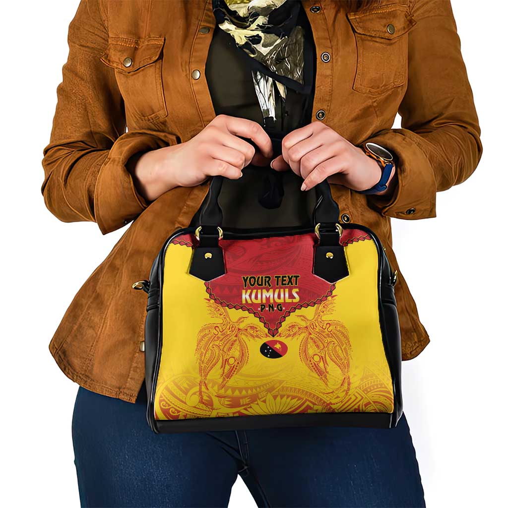 Papua New Guinea Rugby Custom Shoulder Handbag Go Kumuls PNG - Polynesian Pattern LT14 - Polynesian Pride