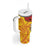 Custom Papua New Guinea Rugby Tumbler With Handle Go Kumuls PNG - Polynesian Pattern