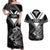 Aotearoa Silver Fern Rugby Custom Couples Matching Off Shoulder Maxi Dress and Hawaiian Shirt 2024 Go Kiwi