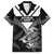 Aotearoa Silver Fern Rugby Custom Family Matching Off Shoulder Short Dress and Hawaiian Shirt 2024 Go Kiwi