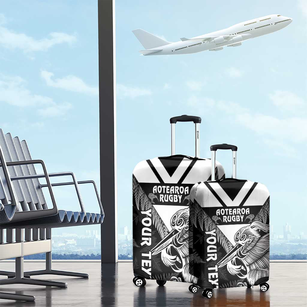Aotearoa Silver Fern Rugby Custom Luggage Cover 2024 Go Kiwi LT14 - Polynesian Pride