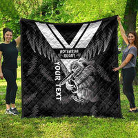 Aotearoa Silver Fern Rugby Custom Quilt 2024 Go Kiwi LT14 - Polynesian Pride