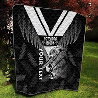 Aotearoa Silver Fern Rugby Custom Quilt 2024 Go Kiwi LT14 - Polynesian Pride