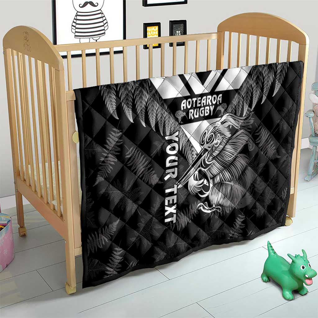 Aotearoa Silver Fern Rugby Custom Quilt 2024 Go Kiwi LT14 - Polynesian Pride
