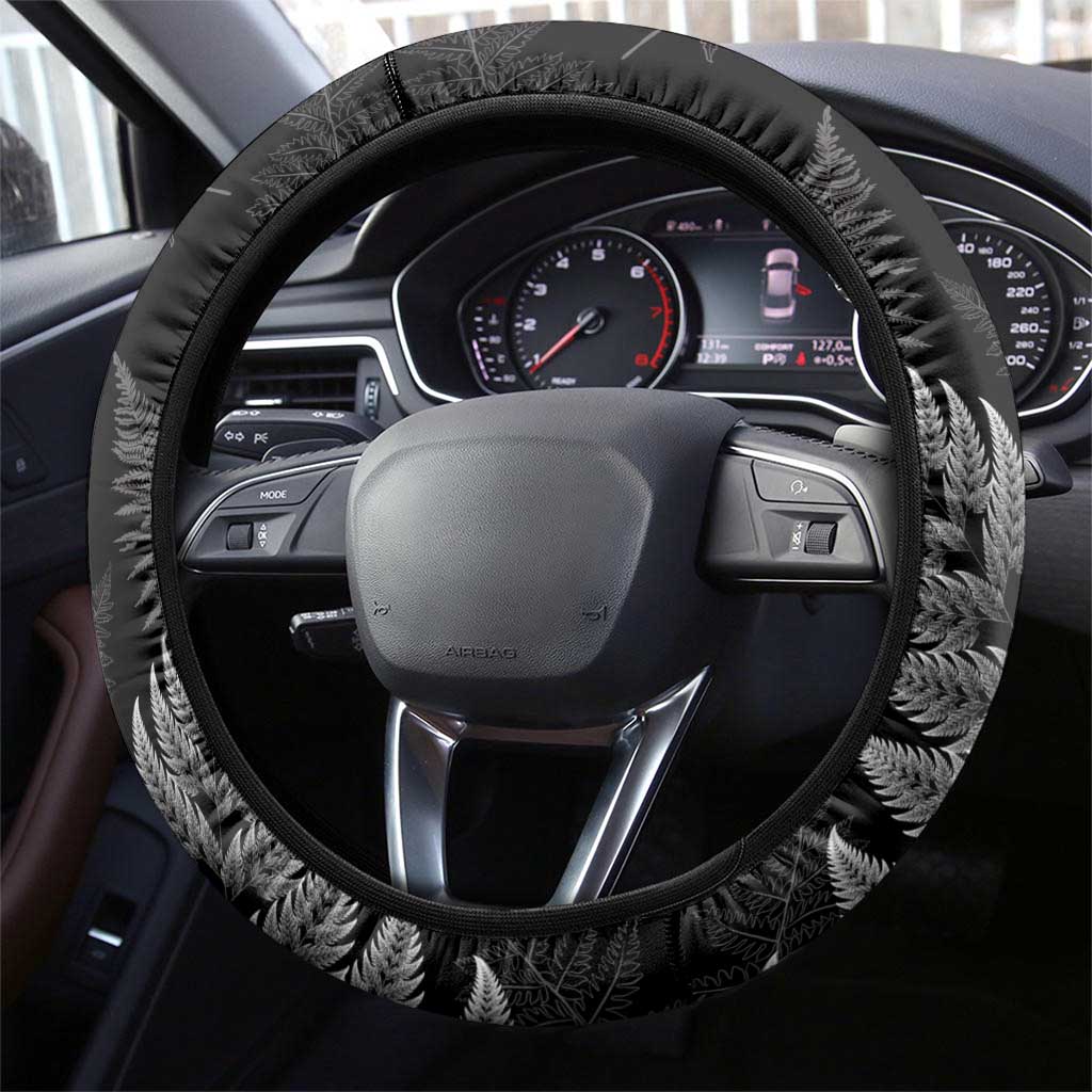 Aotearoa Silver Fern Rugby Steering Wheel Cover 2024 Go Kiwi