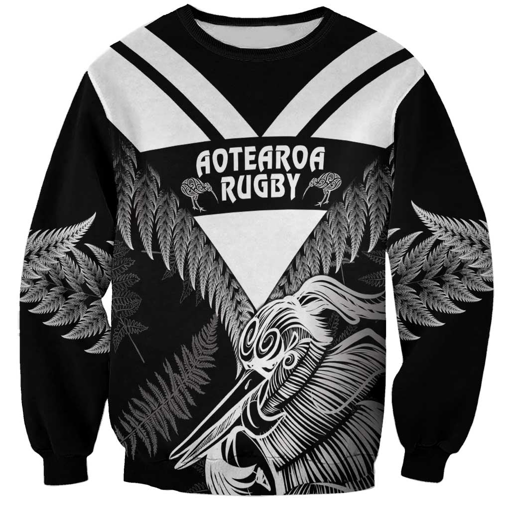 Aotearoa Silver Fern Rugby Custom Sweatshirt 2024 Go Kiwi