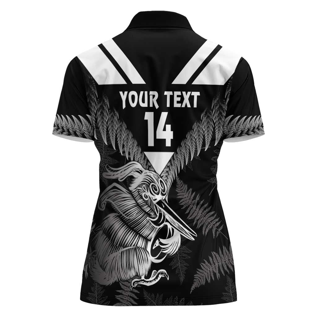 Aotearoa Silver Fern Rugby Custom Women Polo Shirt 2024 Go Kiwi LT14 - Polynesian Pride