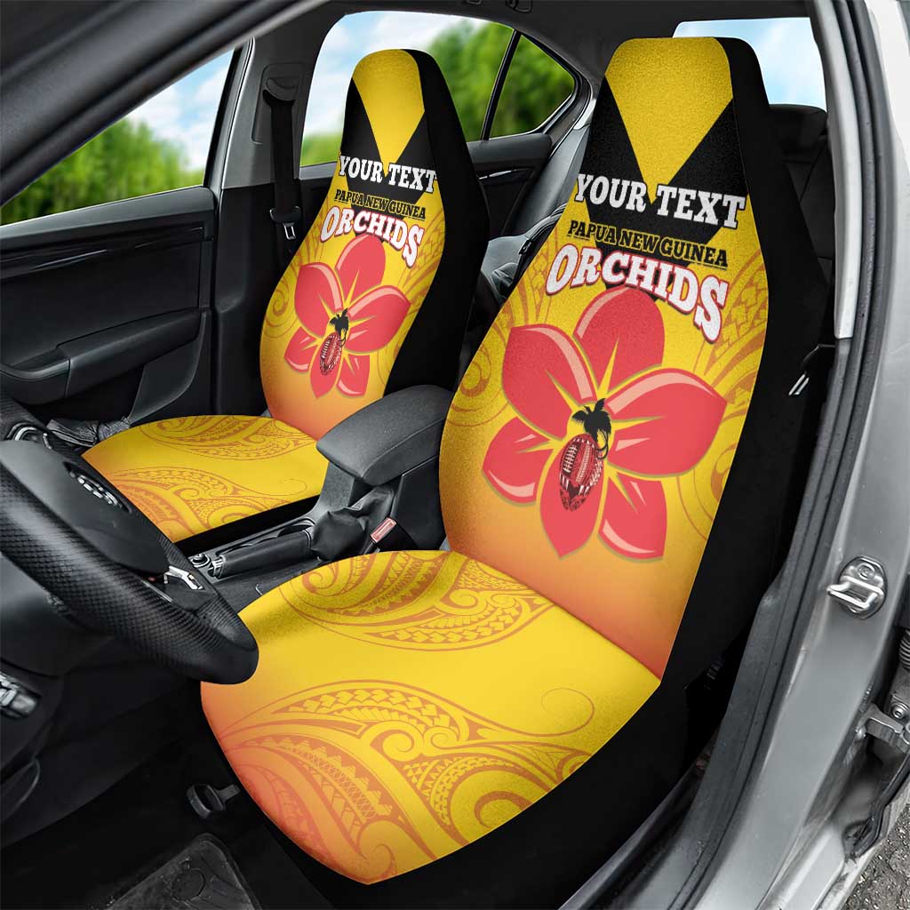 Orchids PNG Rugby Custom Car Seat Cover Go Champions Papua New Guinea