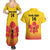 Orchids PNG Rugby Custom Couples Matching Summer Maxi Dress and Hawaiian Shirt Go Champions Papua New Guinea