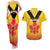 Orchids PNG Rugby Custom Couples Matching Tank Maxi Dress and Hawaiian Shirt Go Champions Papua New Guinea